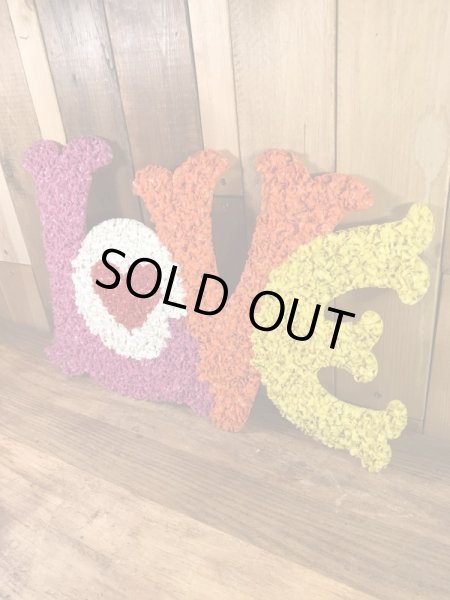 Loveのポップコーンアートの70'sヴィンテージウォールデコレーション