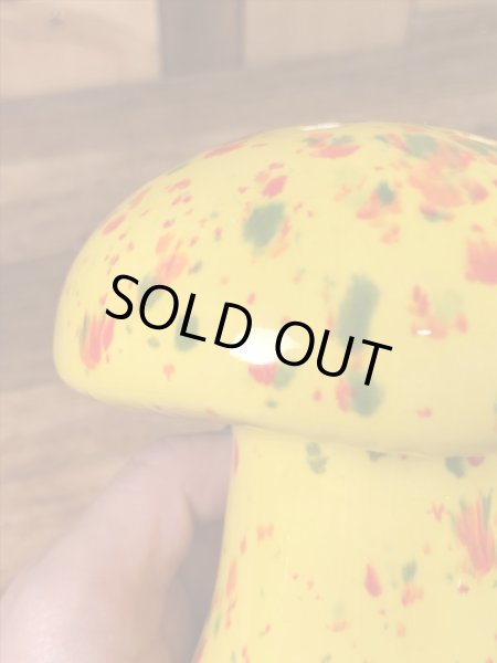 マーブル色のキノコの70’sヴィンテージペッパーシェイカー