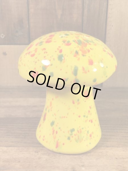 マーブル色のキノコの70’sヴィンテージペッパーシェイカー