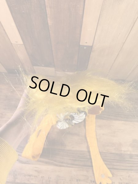 ヒッピー調のモンスターの70年代ビンテージパペットドール