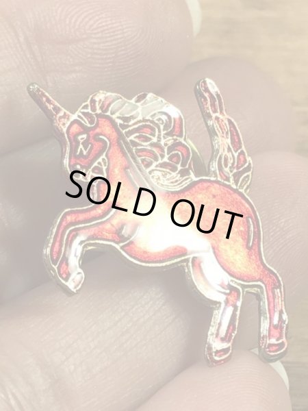 ユニコーンのエナメル加工の70〜80’sヴィンテージピンズ