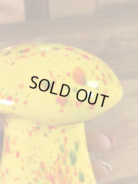 マーブル色のキノコの70’sヴィンテージペッパーシェイカー