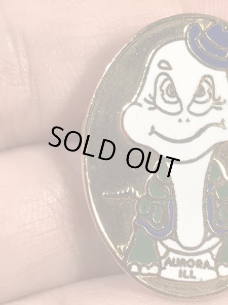 アメリカイリノイ州オーロラのカメの70〜80年代ビンテージメタルバッジ