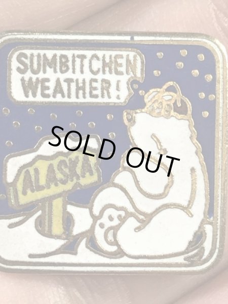 アラスカのスーベニア物の70~80’sヴィンテージピンズ