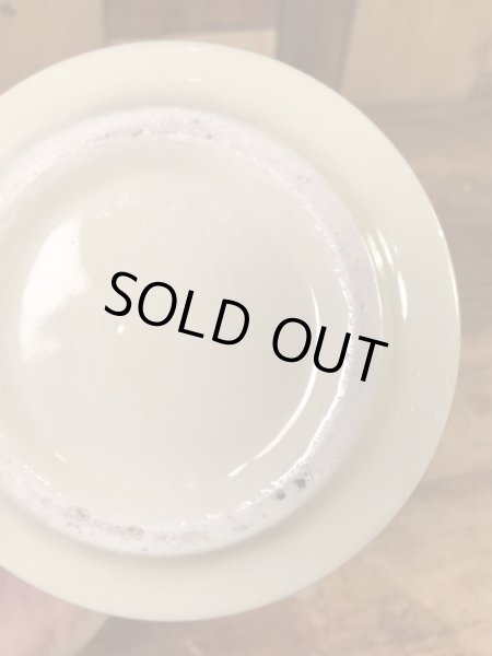 野菜の陶器製の70年代ビンテージスープマグカップ