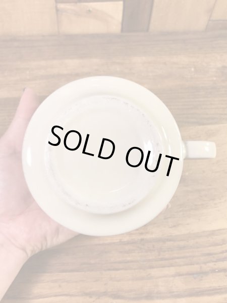 ベジタブルの柄のセラミック製の70’sヴィンテージスーパーマグ