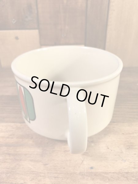 ベジタブルの柄のセラミック製の70’sヴィンテージスーパーマグ