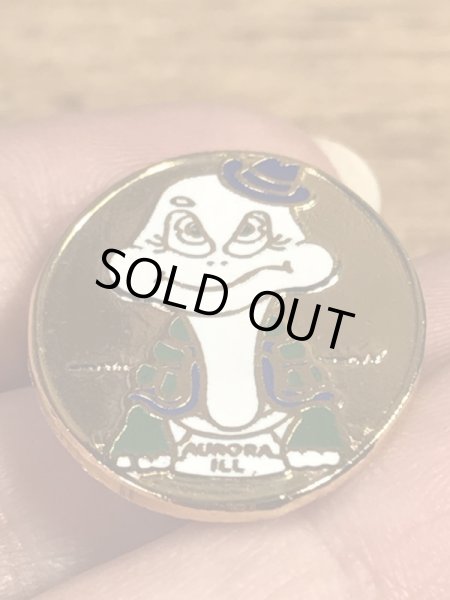 アメリカイリノイ州オーロラのカメの70〜80年代ビンテージメタルバッジ