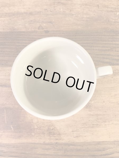 野菜の陶器製の70年代ビンテージスープマグカップ