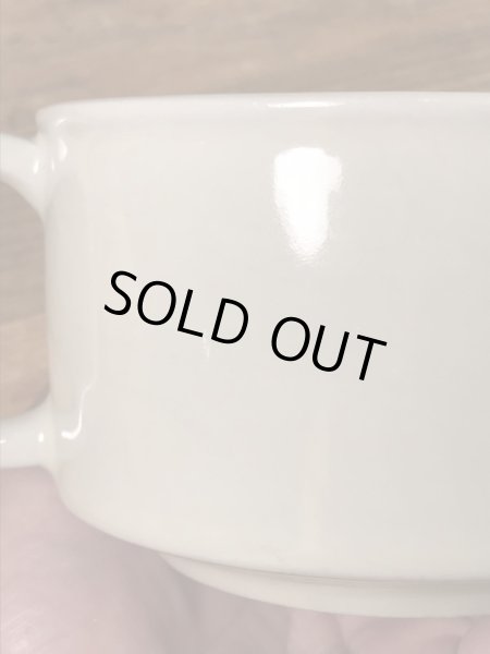 ベジタブルの柄のセラミック製の70’sヴィンテージスーパーマグ