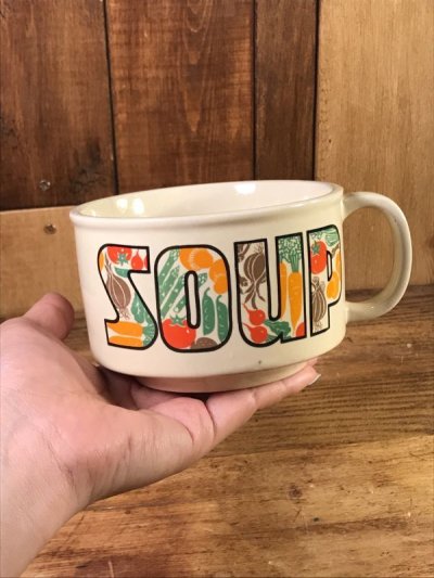 画像3: Vegetable “Soup” Ceramic Soup Mug　野菜　ビンテージ　スープマグ　70年代