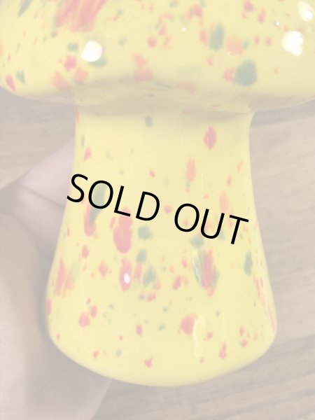 マーブル色のキノコの70’sヴィンテージペッパーシェイカー