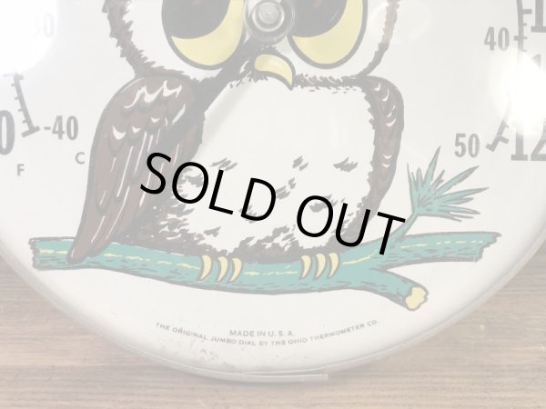 The Original Jumbo Dial社製のフクロウの70’sヴィンテージ湿度計