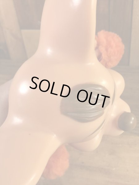 チアガールのフロリダマウスの70年代ビンテージ貯金箱