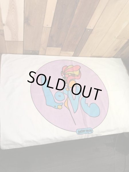 ピーターマックスのラブの70年代ビンテージ枕カバー