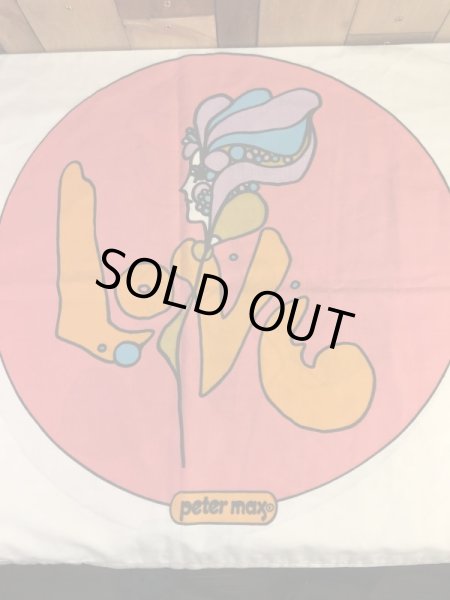 ピーターマックスのLoveの70'sヴィンテージピローケース