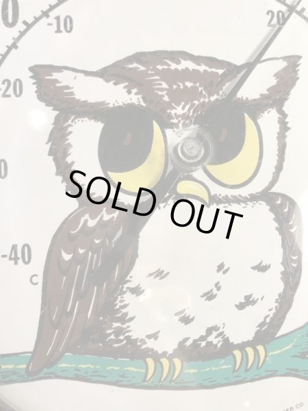 The Original Jumbo Dial社製のフクロウの70年代ビンテージサーモメーター