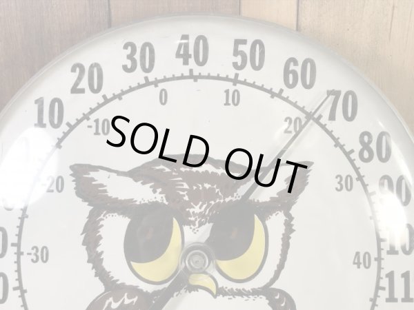 The Original Jumbo Dial社製のフクロウの70年代ビンテージサーモメーター