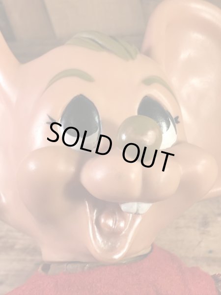 チアリーダーのフロリダマウスの70年代ビンテージ貯金箱