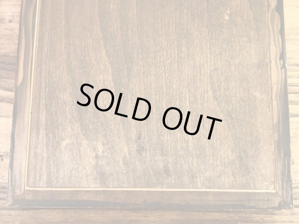 フクロウがハンドペイントで描かれた70年代ビンテージ壁掛け