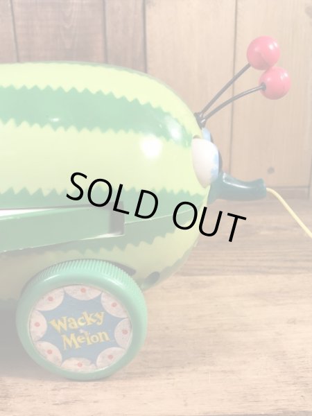 Vanda Cragstan社製のWacky Melonの60’sヴィンテージプルトイ