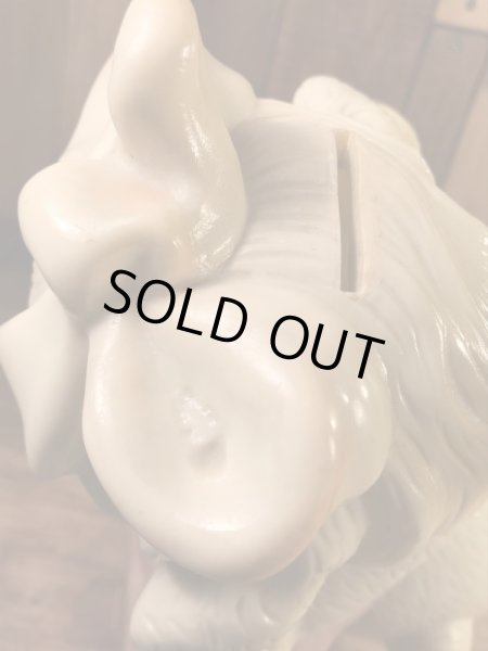 Russ Berrie社製のPuppy Dogの70’sヴィンテージコインバンクドール