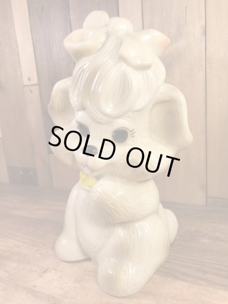 Russ Berrie社製のPuppy Dogの70’sヴィンテージコインバンクドール