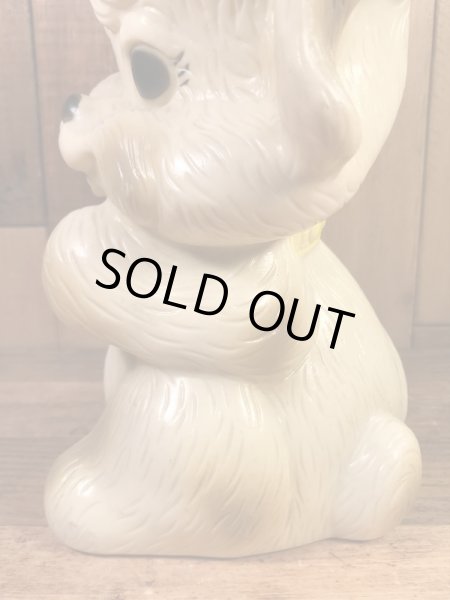 Russ Berrie社製の子犬の70年代ビンテージ貯金箱フィギュア