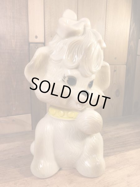 Russ Berrie社製の子犬の70年代ビンテージ貯金箱フィギュア