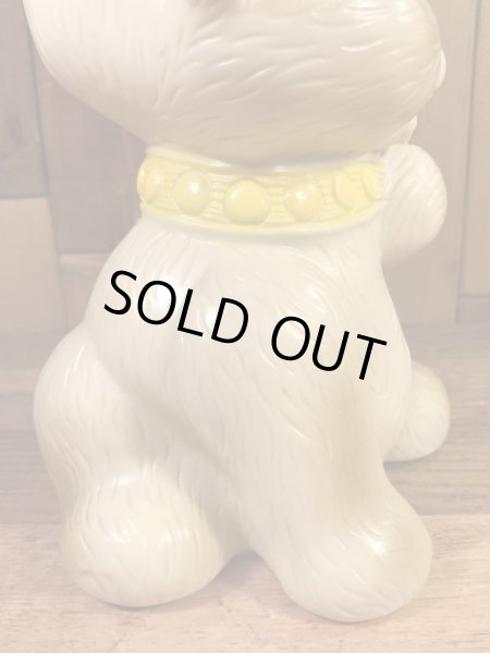 Russ Berrie社製の子犬の70年代ビンテージ貯金箱フィギュア