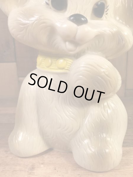 Russ Berrie社製の子犬の70年代ビンテージ貯金箱フィギュア