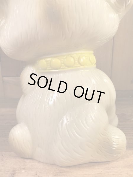 Russ Berrie社製の子犬の70年代ビンテージ貯金箱フィギュア