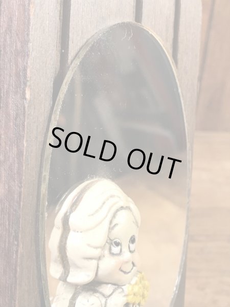 Wallace Berrie社製のメッセージが書かれた70’sヴィンテージ壁掛けミラー