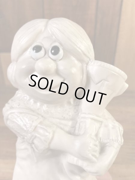 “World's Bast Mother”のメッセージが書かれたシリスカルプスの70年代ビンテージメッセージドール