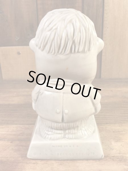 “World's Bast Father”のメッセージが書かれたシリスカルプスの70年代ビンテージメッセージドール