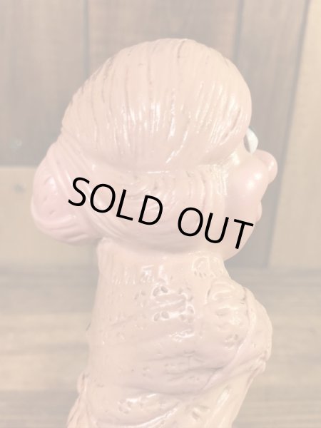 “World's Bast Mother”のメッセージが書かれたシリスカルプスの70年代ビンテージメッセージドール