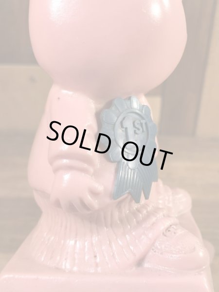 “World's Bast Father”のメッセージが書かれたシリスカルプスの70年代ビンテージメッセージドール