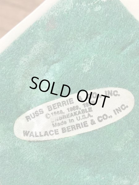 “World's Greatest Grandpa”のメッセージが書かれたシリスカルプスの70年代ビンテージメッセージドール