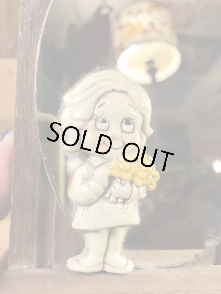 "World's Greatest Mother"のメッセージが書かれた木製の70年代ビンテージ壁掛けミラー