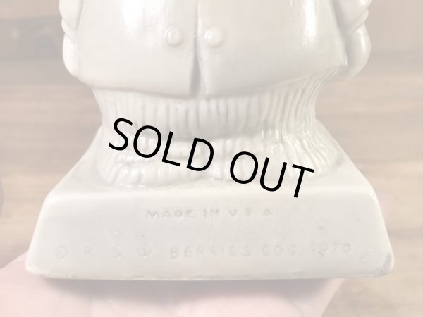 “World's Bast Father”のメッセージが書かれたシリスカルプスの70年代ビンテージメッセージドール