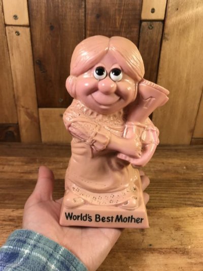 画像3: Sillisculpts “World's Bast Mother” Message Doll　シリスカルプス　ビンテージ　メッセージドール　70年代