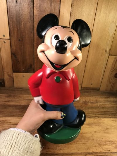 画像3: Play Pal Disney Mickey Mouse Plastic Coin Bank Doll　ミッキーマウス　ビンテージ　コインバンク　ディズニー　70年代