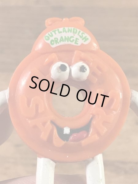 ライフセーバーズのオレンジの90年代ビンテージPVCフィギュア