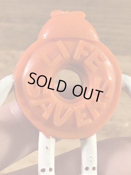 アドバタイジングキャラクターのライフセーバーズの90’sヴィンテージベンダブルフィギュア