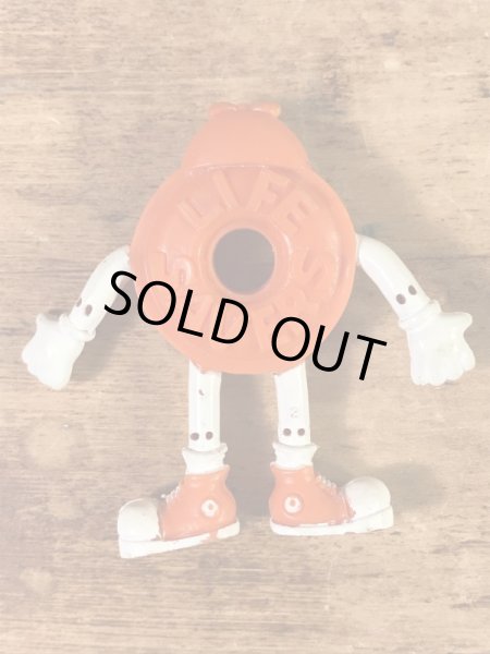 アドバタイジングキャラクターのライフセーバーズの90’sヴィンテージベンダブルフィギュア