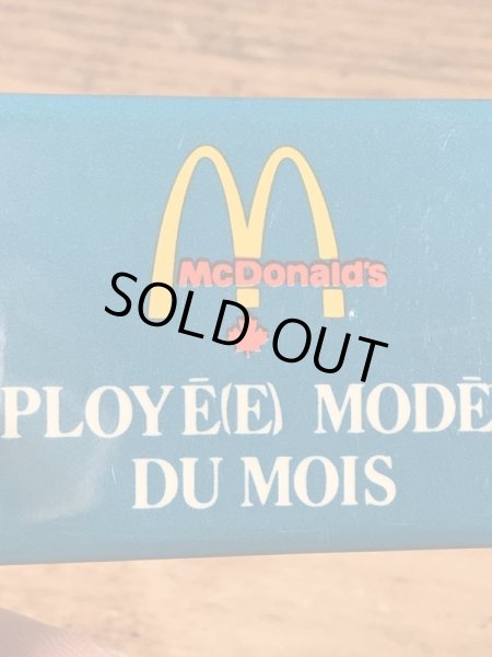 カナダのマクドナルドの80年代〜ビンテージ缶バッジ