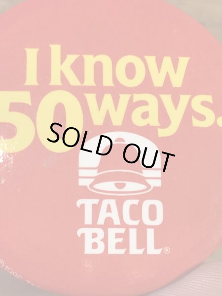 タコベルのメッセージが書かれた80年代ビンテージ缶バッジ