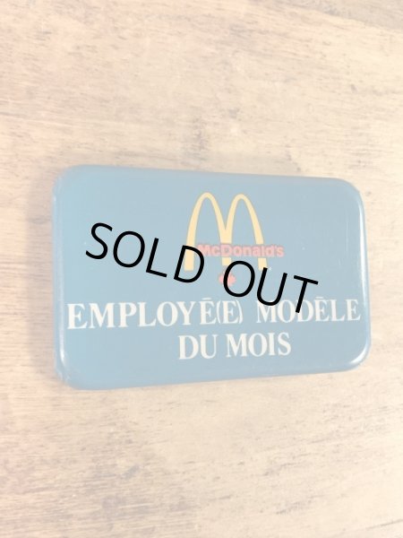 カナダのマクドナルドの80年代〜ビンテージ缶バッジ