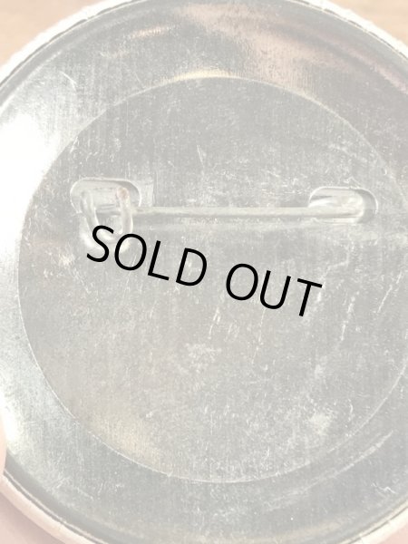 ドミノピザのメッセージが書かれた80’s〜ヴィンテージ缶バッチ