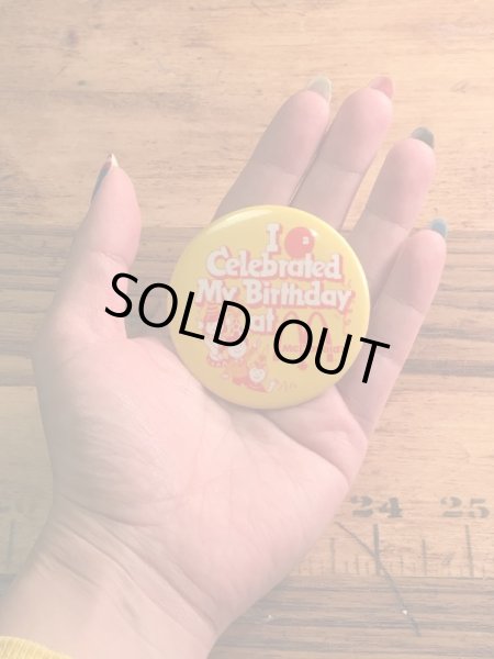 カナダのマクドナルドの80年代〜ビンテージ缶バッジ